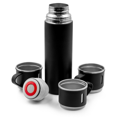 Thermos with cup for laser engraving